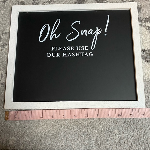 Wedding Oh Snap! Please Use Our Hashtag Chalk Board - Picture 4 of 7